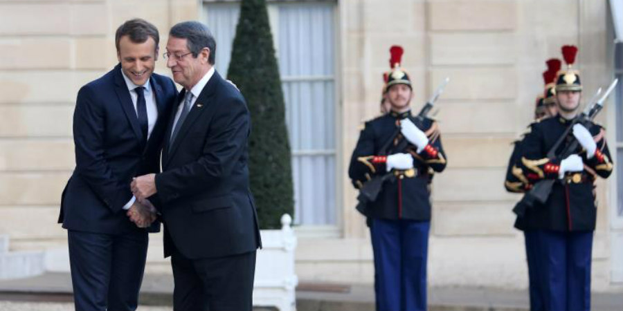 Συνάντηση Αναστασιάδη Mακρόν: Πλήρη αλληλεγγύη Γαλλίας σε Κύπρο και Ελλάδα εκφράζει ο Μακρόν - Τον ηγετικό ρόλο Γαλλίας εξάρει ο Αναστασιάδης